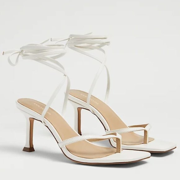 Gianna Leather Thong Wrap Heeled Sandals - Picture 2 of 4